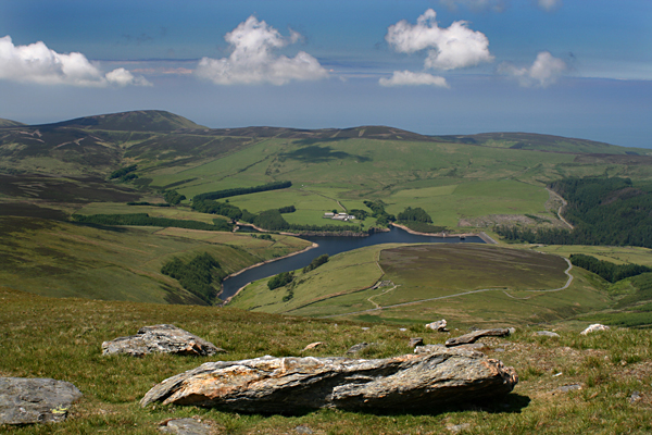 Sulby Reservoir from Snaefell